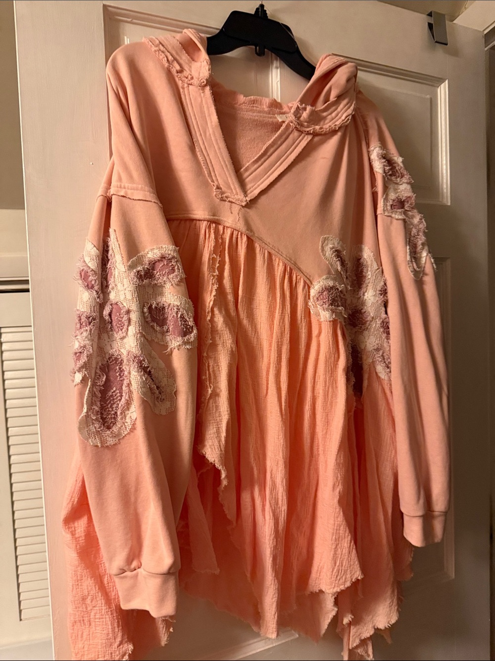 Oli & Hali Peach Pink Long-Sleeve Hooded Dress